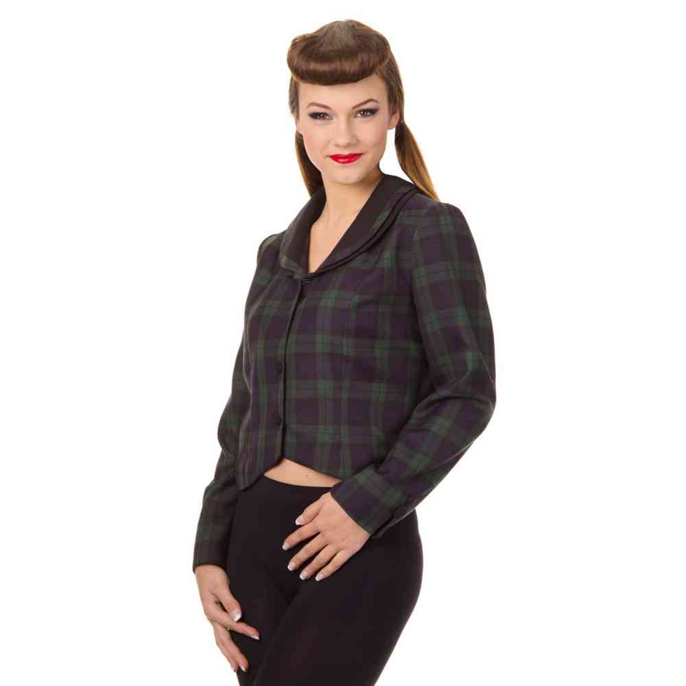 Dancing Days - VINTAGE TARTAN Jacket - Green
